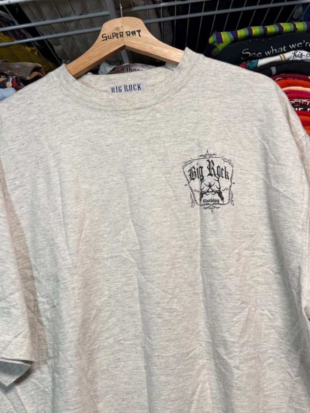 Y2K Big Rock Clothing Co. monster muley deer T-Shirt grey